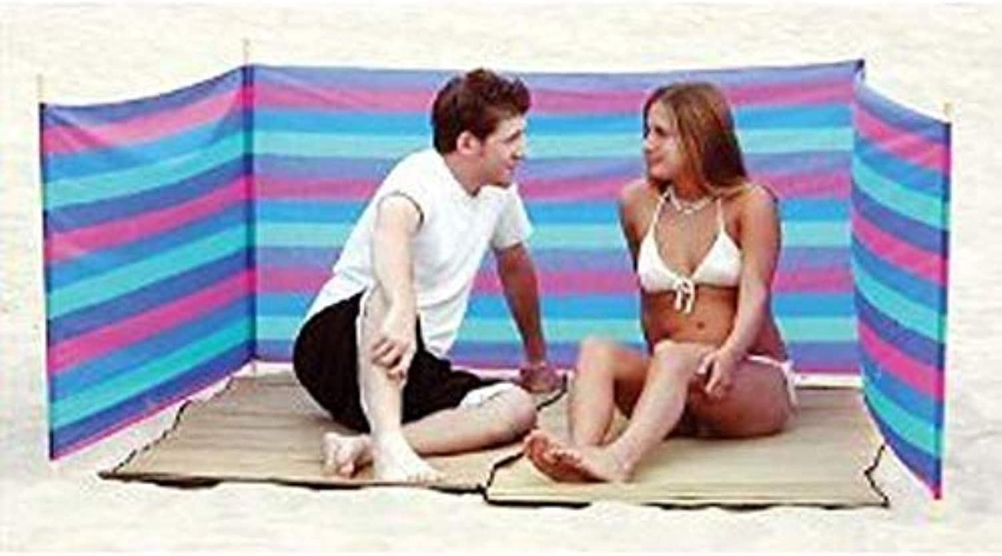 Sport Design Beach Wind Screen Including Umbrella Carry Bag