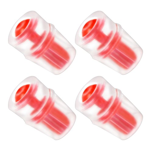 HAVANSIDY 4-Pack Silicone Bite Valve Replacement Nozzles Compatible with Osprey Hydration Bladders, Hydraulics Bite Valve Replacement for Water Reservoir - Red Valve Sheaths