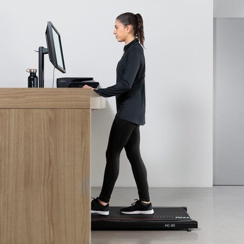 Walking Pad Treadmill FITFIU Fitness MC-80 5 MPH Under Desk, 16,5"x40" Surface, Bluetooth Speaker + Remote Control, Max Weight 320 lbs, for Walking & Jogging
