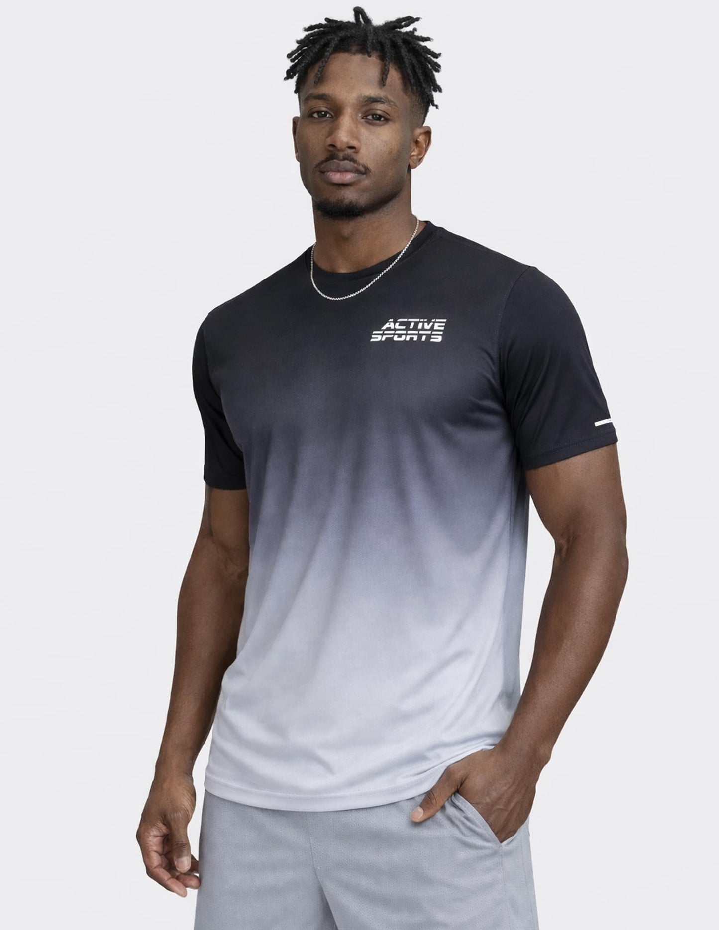 5 Pack Men’s Active Quick Dry Crew Neck T Shirts | Athletic Running Gym Workout Short Sleeve Tee Tops Bulk (Set 5, 3X-Large) Blacks