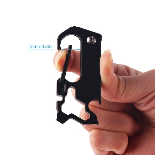 Carabiner Keychain Clip, Titanium Carabiner, Anti-Lost Key Holder and Quick Release Backpack Clasps/Hook Perfect for Home Office Camping