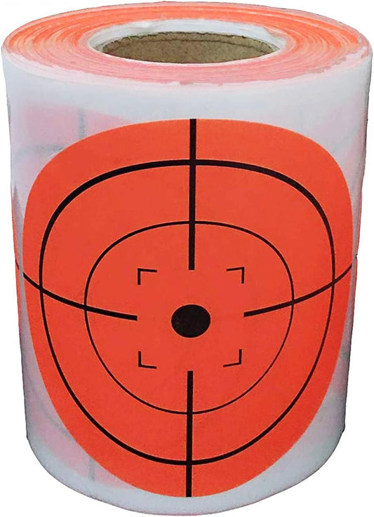Target Stickers(3" Qty 250pcs) Premium Self Adhesive Targets for Shooting | Round Target Pasters - Fluorescent Paper Targets Stickers (Fluorescent Red)