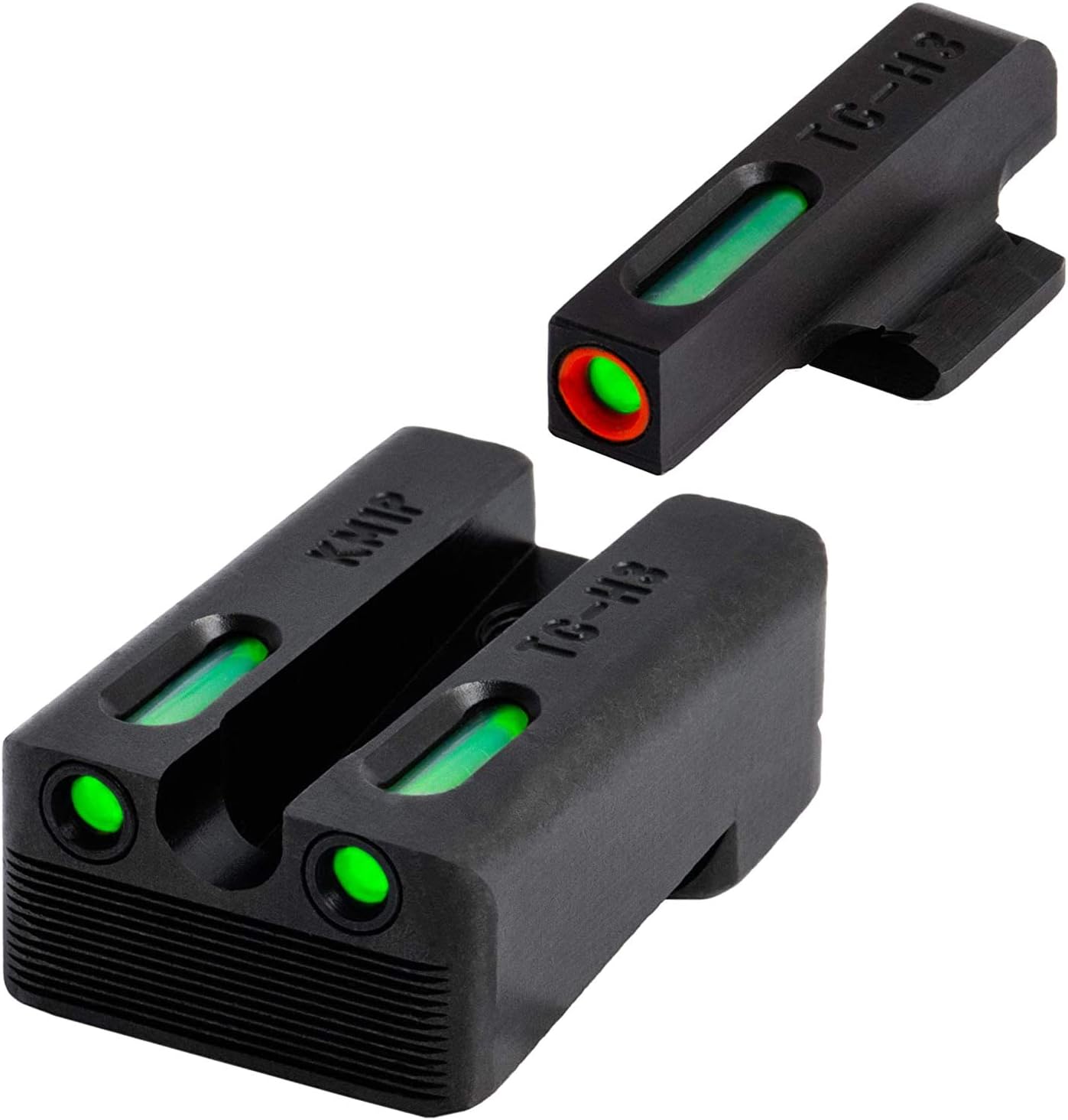 Truglo TFX PRO Night Sight for Handguns - Glowing Tritium & Fiber Optic, Compact & Durable