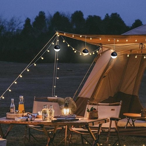 Camping Tent Lantern,Rechargeable & Portable Tent Light,Decorative Lights,90LM,Warm White Light Modes,1000mAh Power,LED Night Light for Birthday Bedroom,Party,Room Dec
