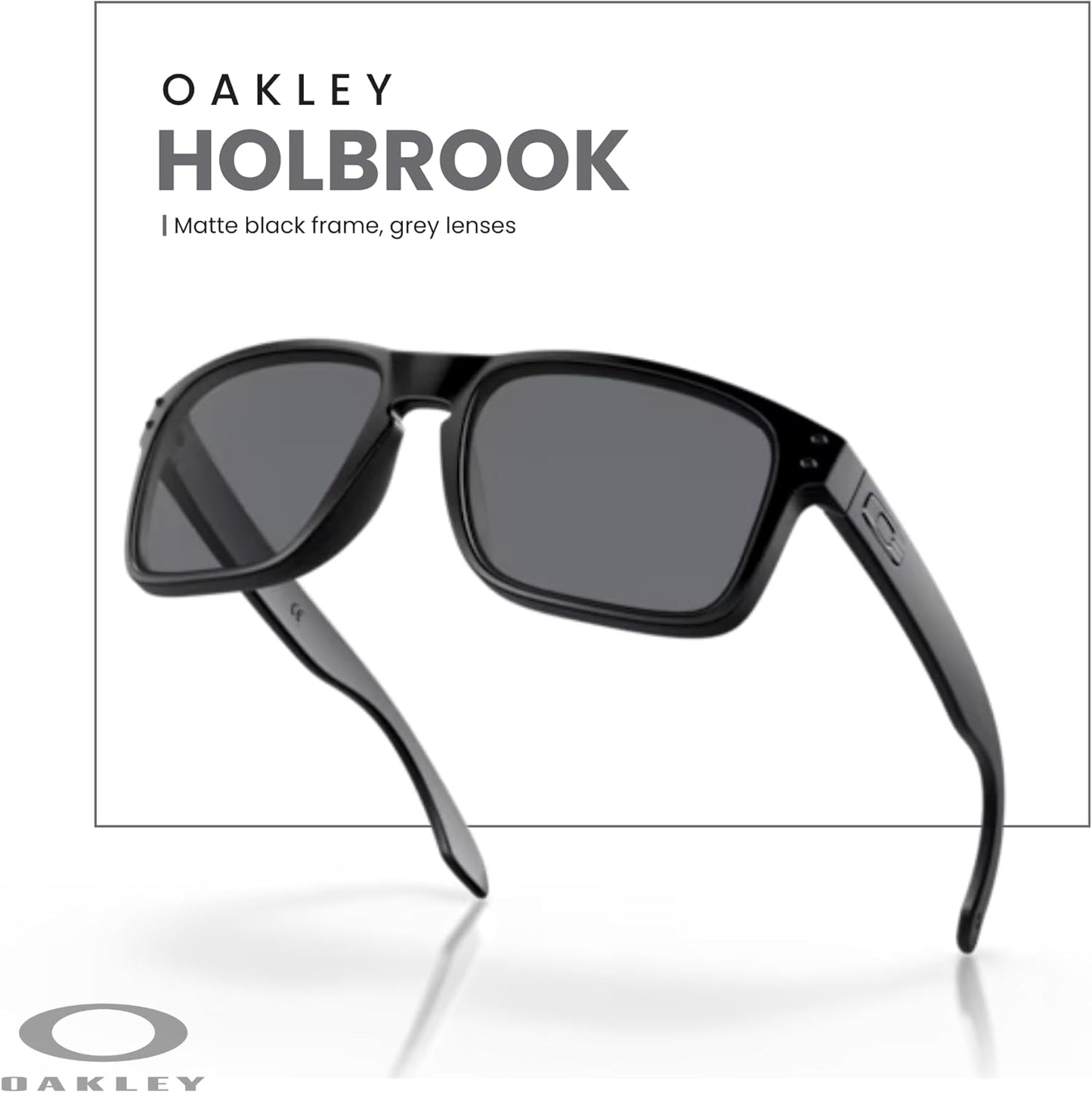 OAKLEY Holbrook OO9102 Square Sunglasses for Men+ Bundle Accessory Leash Kit, Microfiber Pouch