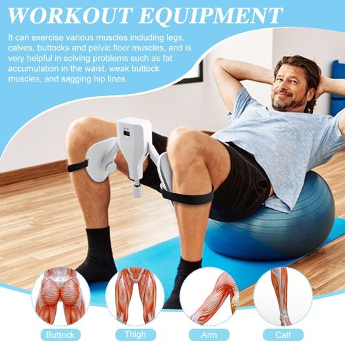 Thigh Master 22-77lb, Adjustable Resistance Leg and Inner Thigh Strength Exerciser, Hip Shaper Kegel Trainer, Pelvic Floor Strengthening Device with Band and Pad for Men Women Workout