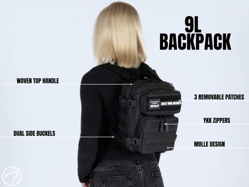 WOLFpak 9L Backpack Mini (Black Neon Pink)
