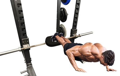 Hip Thrust Back Support by SEWD – Turns Any Squat Rack into Hip Thrust Machine – Versatile Workout Platform for Hip Thrust, Bench Press, Split Squat, Plank and Push Ups – Fits Olympic Barbell Bar
