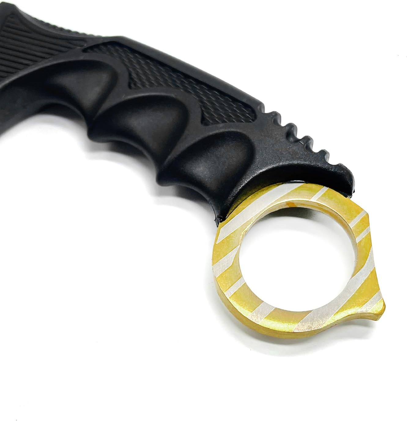 Falcon 7.5" Tactical Fixed Blade Training, No Edge. For Training Purpose Only (Black)