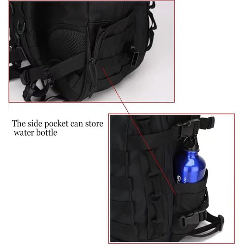 Visnalefry 35L 1000D Nylon Camping Backpack Waterproof Trekking Fishing Hunting Bag Outdoor Tactical Molle Climbing Rucksack Bag (CP)
