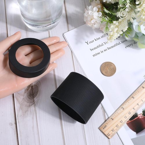 GORGECRAFT Double Protective Silicone Sleeve Boot Cover Base Tumbler Universal Anti-Slip Water Bottle Protectors for 12-24oz Cups Compatible with Many Brand Water Bottle Accessories