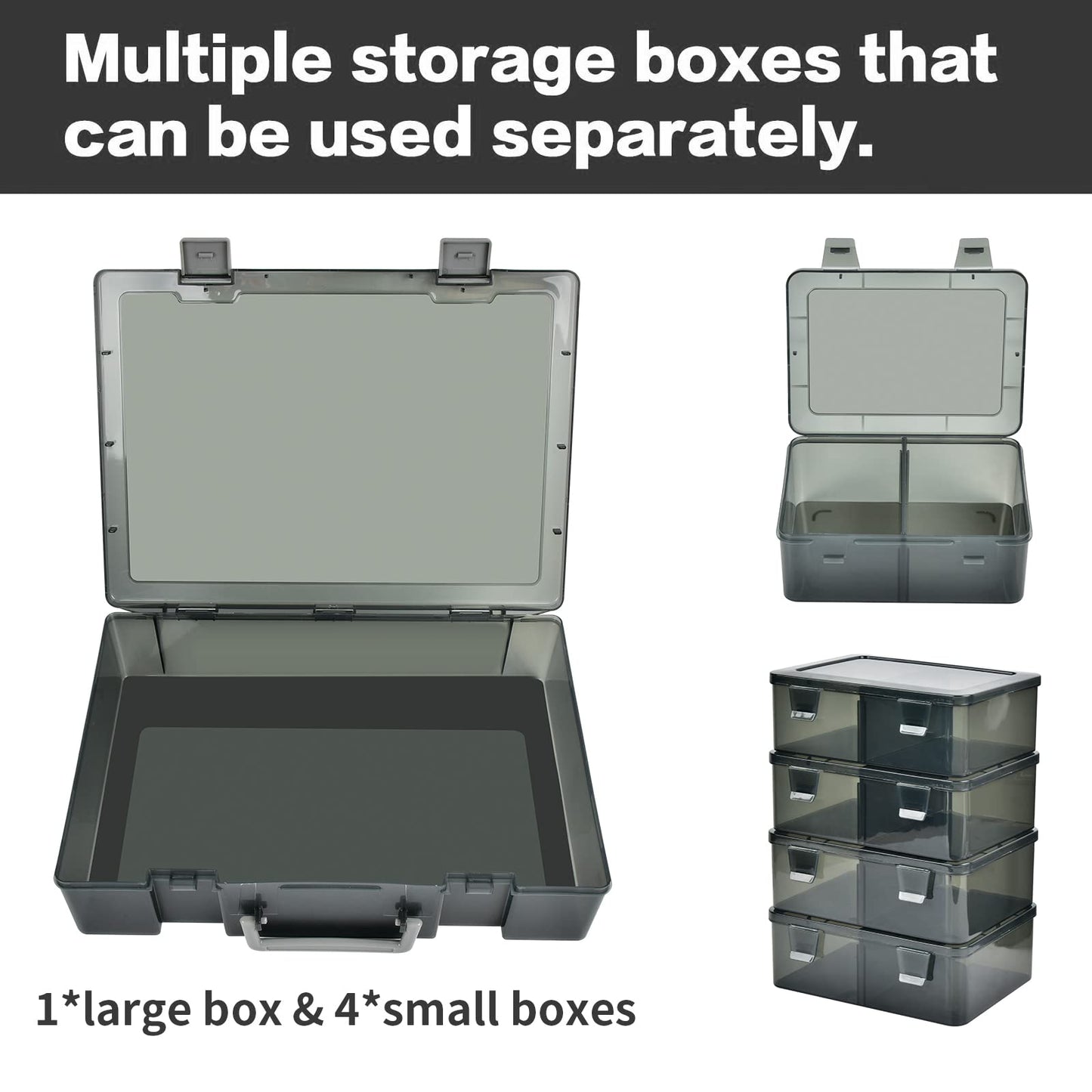 ALCYON 1600+ Baseball Card Storage Box, Sports Cards Holder Organizer Hard Plastic Display Case Compatible with Baseball/Football/for MTG/for PM for Collector (Bag Only)-Grey