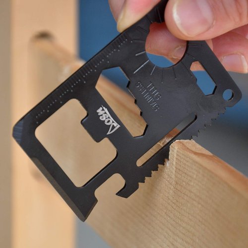 Cool Unusual Gadgets Gifts for Men 11-in-1 Wallet Multitool Tool All in One EDC tools (5 Pack Black)