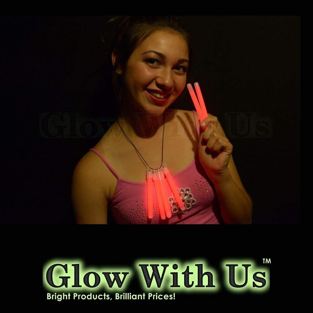 Glow Sticks Bulk Wholesale, 50 4” Blue Glow Stick Light Sticks. Bright Color, Kids Love Them! Glow 8-12 Hrs, 2-Year Shelf Life, Sturdy Packaging, GlowWithUs Brand