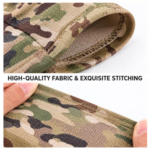 Balaclava Ski Mask for Men Women UV Protection Camo Face Cover - One Size, A16-6pc