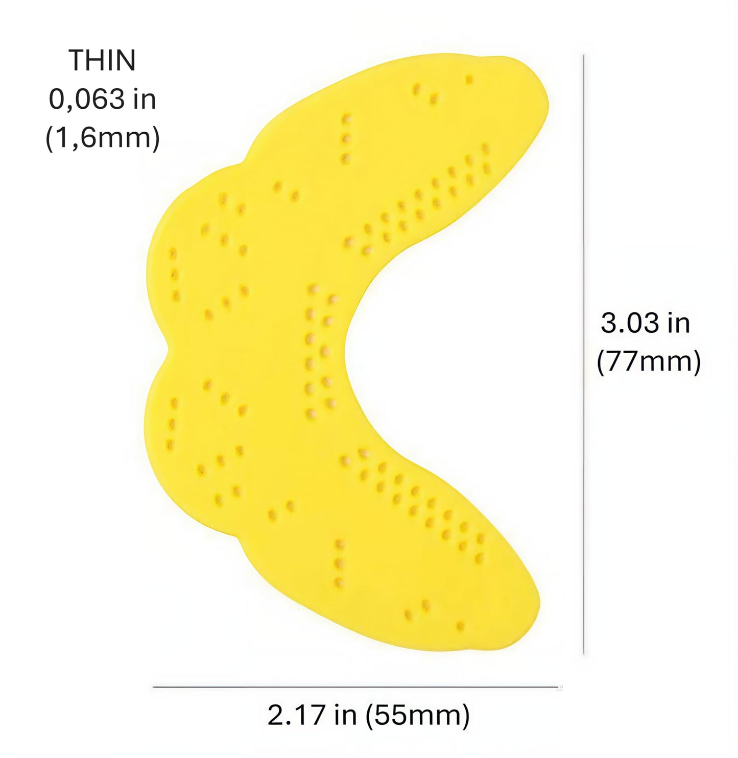 ThermoMoldable Sport Mouthguard - Ultra Thin Custom Fit for Impact Protection (Yellow)