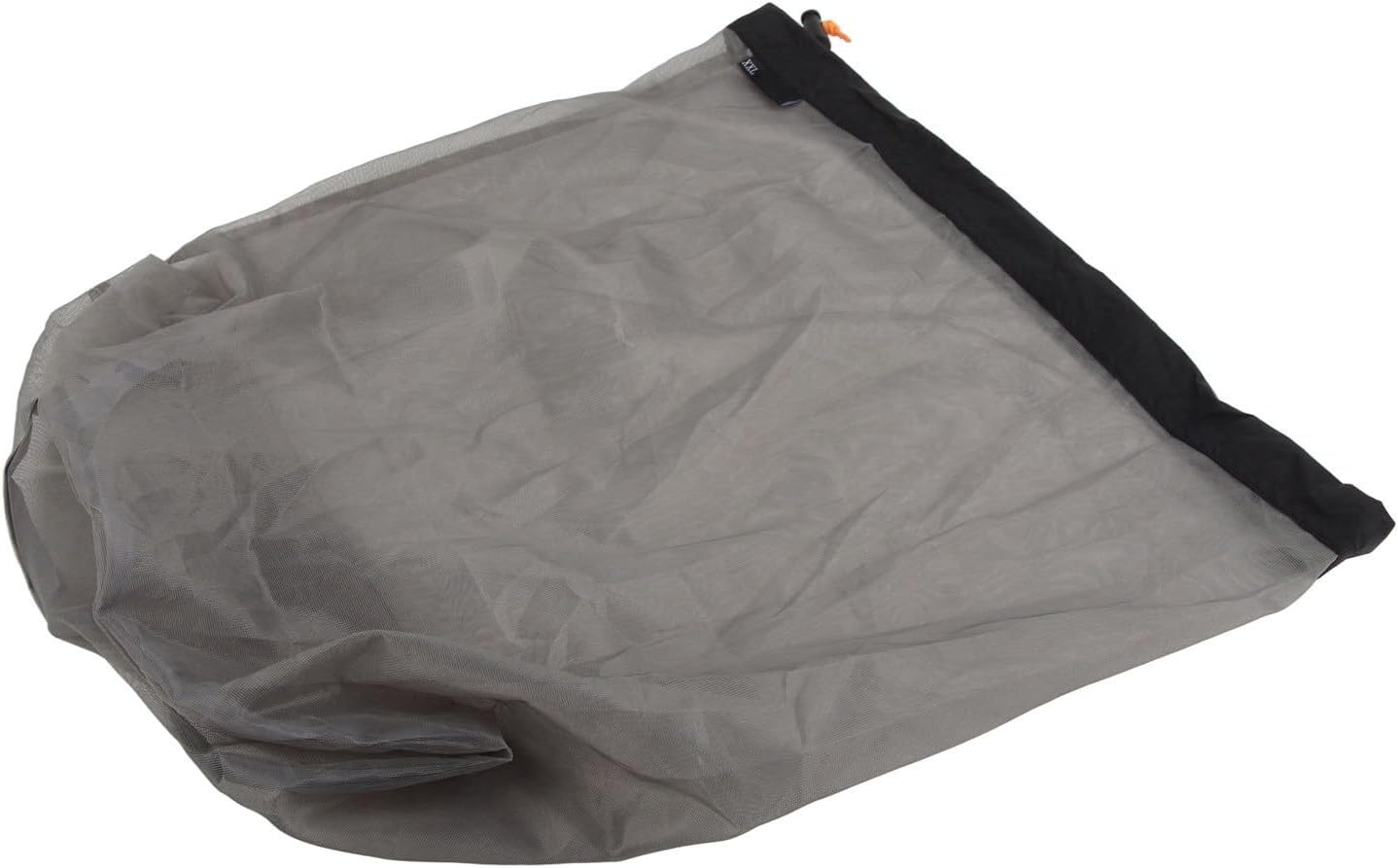 Mesh Stuff Sack Light Weight Nylon Mesh Drawstring Storage Bag for Travelling Hiking Camping Stuff Storage(Orange M)