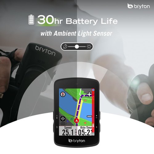 Bryton Rider S510 2.8 Inch Color LCD Touchscreen GPS Bike/Cycling Computer, Offline USA Map, Compatible with Bike Radar, 30hrs Long Battery Life, Navigation with Turn-by Turn Follow Track Waterproof