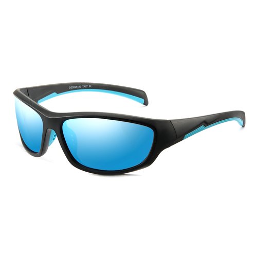 Marino Bonatti Polarized Fishing Sunglasses Outdoor PC Frame UV400 Protection Shades for Men Women Hunting Hiking, Small, Blue