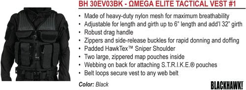 BLACKHAWK Omega Elite Tactical Vest Number 1