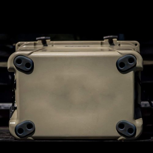 XiyaxiVici 2 PCS Cooler Feet Replacement Non-Slip Non-Scratch Rubber Feet for YETI Coolers Models 45qt 65qt 110qt 145qt, Thickened and Enlarged Soft Rubber Feet Outdoor Camping Protection Black