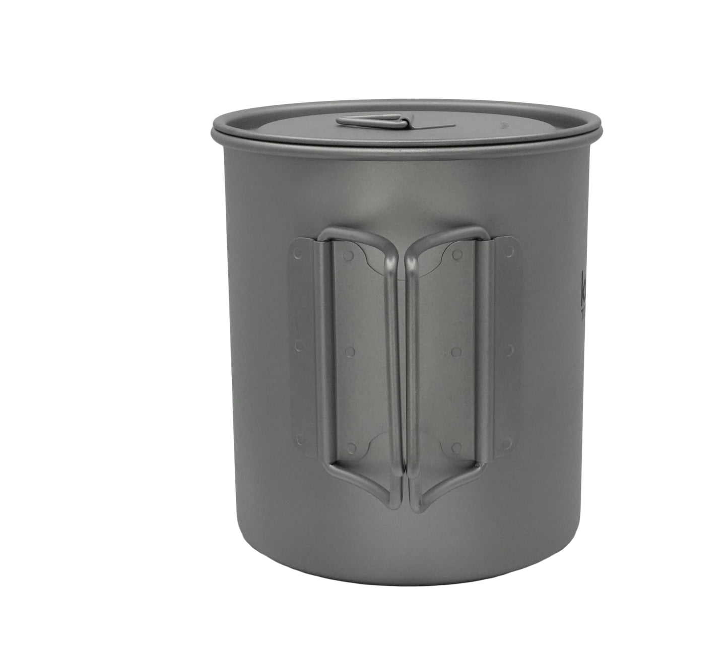 Kuvik Titanium Pot with Lid 750ml (25.4 oz) - Ultralight and Compact Pot for Backpacking, Camping, and Survival