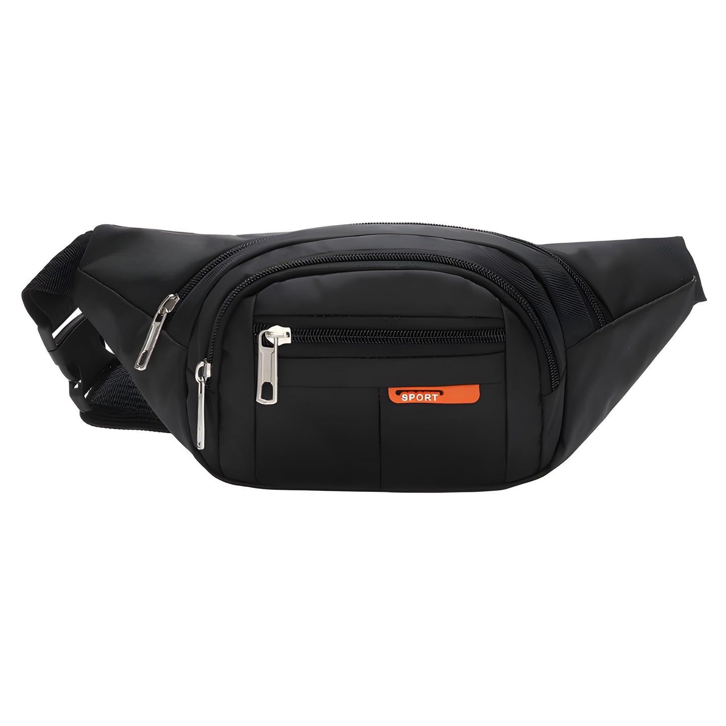 JacobsParts Fanny Pack Large Capacity Water Resistant Travel Waist Bag Men Women Cross Body Shoulder Sling Pouch Running Belt for Travel Running Hiking Jogging Sports (Black)