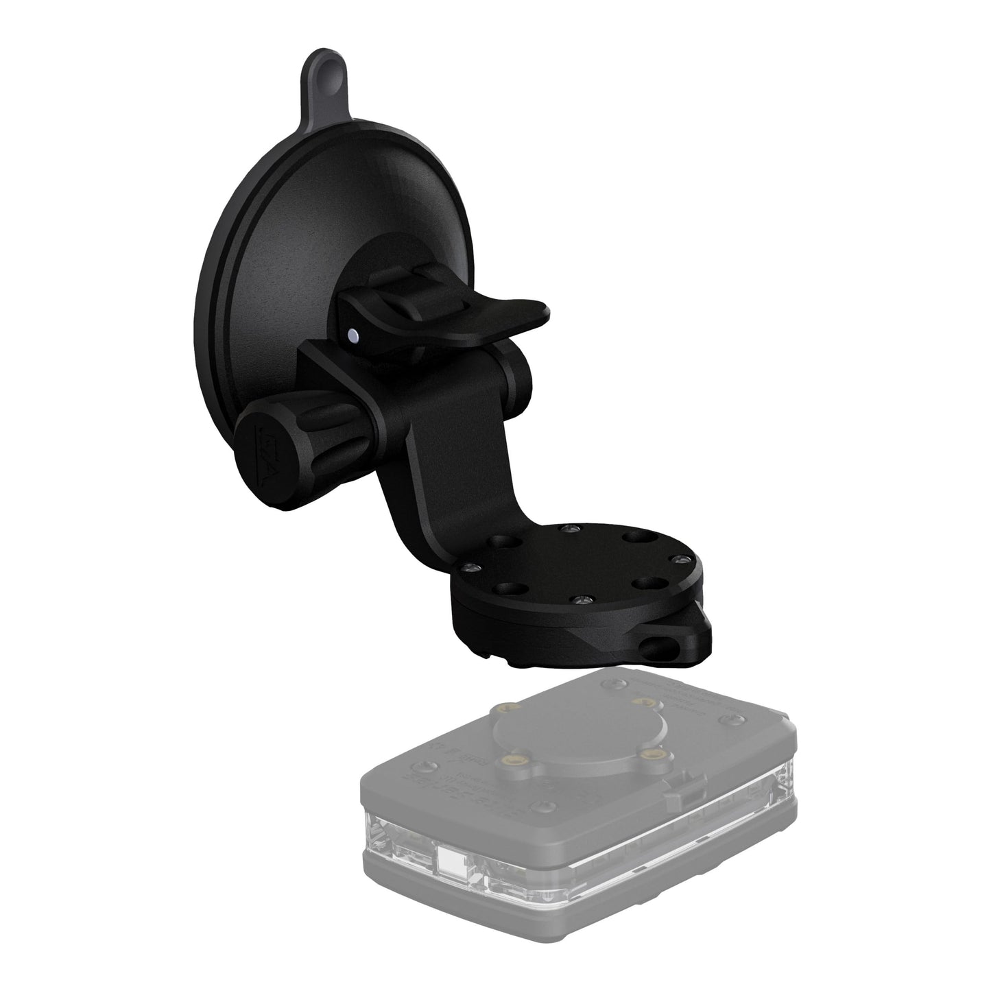 Guardian Angel Suction Cup Mount Accessory – Magnetic Mount with Screw-in Feature – Adhesive Rubber Suction Cup with Snap Lock – for Windshields, Dashes, Windows, Stop/Slow Signs & Smooth Surfaces