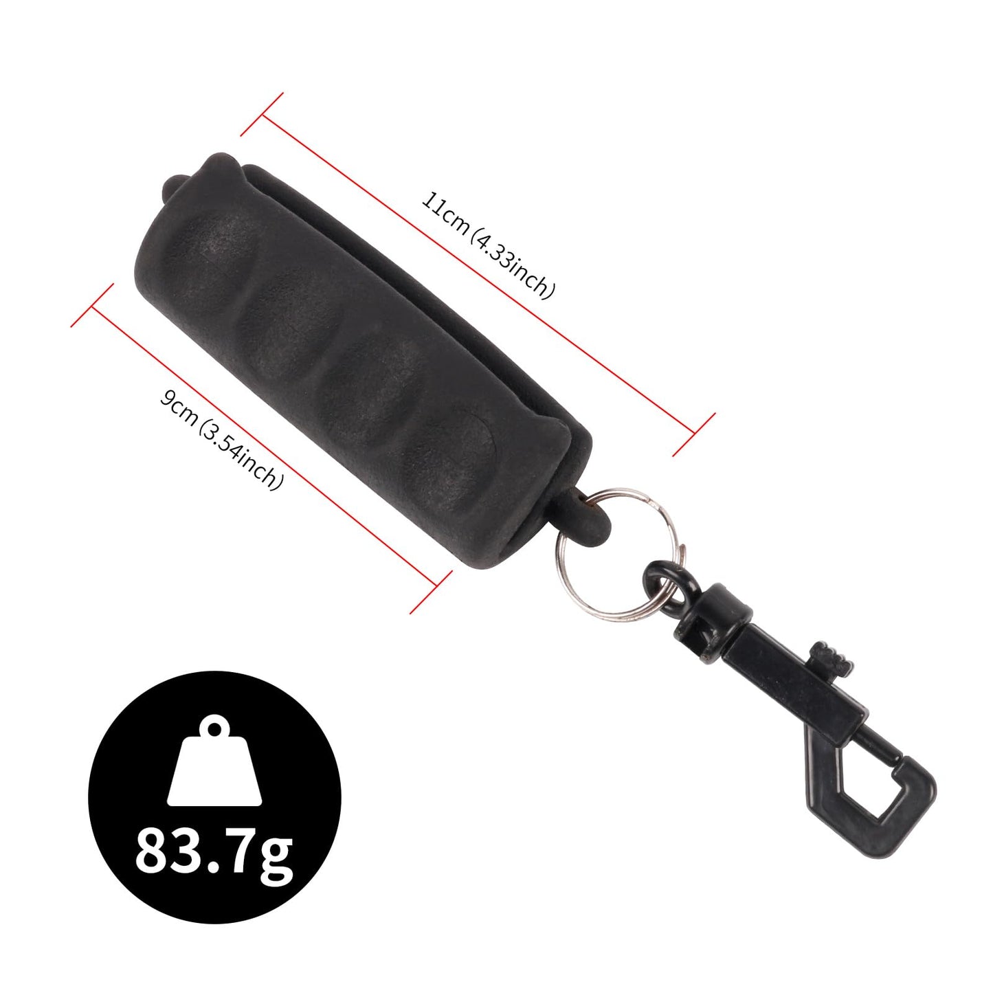 FENJANER Arrow Puller - Archery Target Remover Gripper - Hand Saver with Hanging Buckle for Hunting and Practice Shooting (Black)