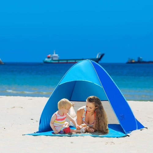 Instant Portable Beach Tent - Quick Pop-Up Sun Shelter for Outdoors