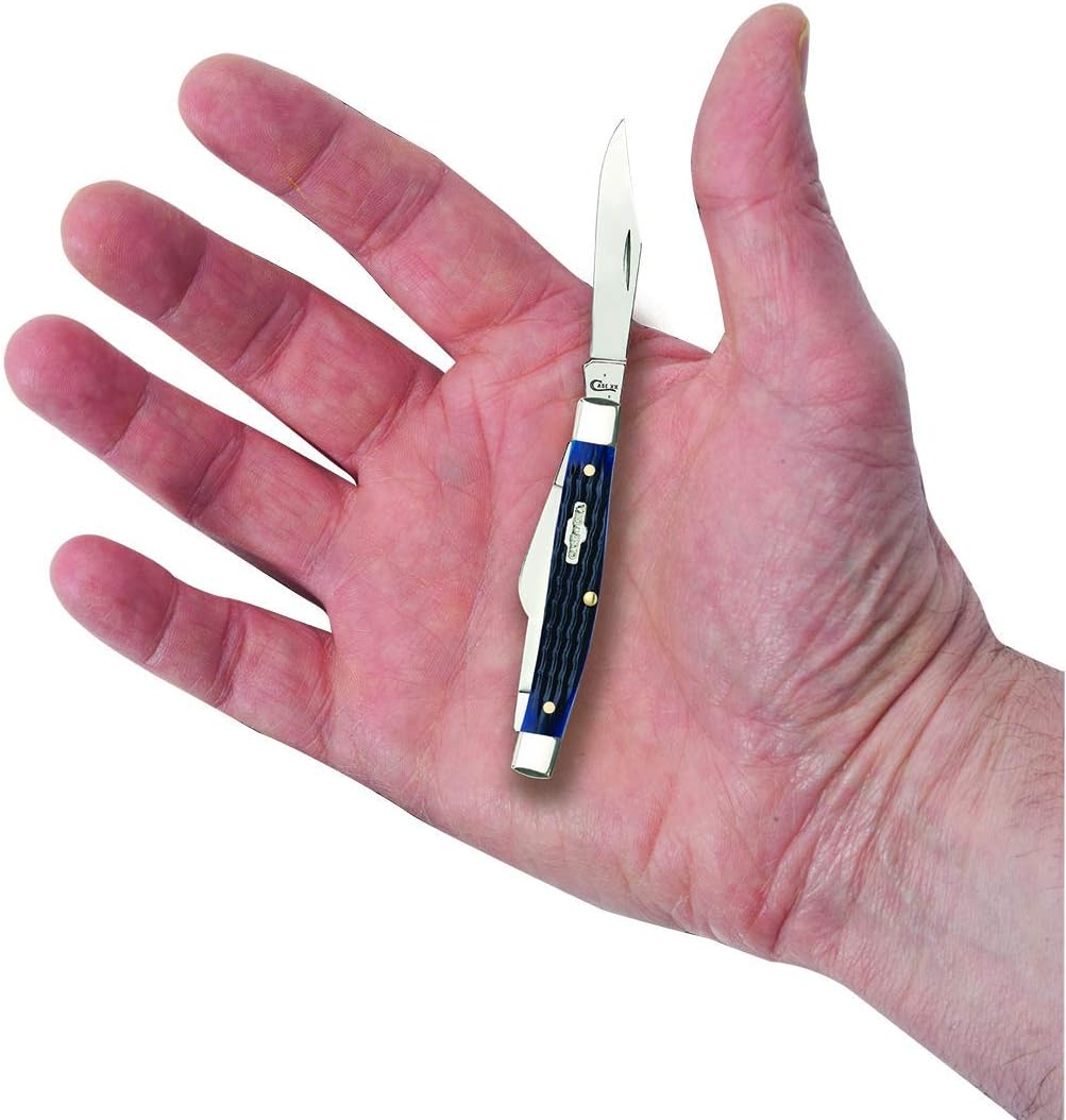 Case WR XX Pocket Knife Navy Blue Medium Stockman Item #2806 - (6344 SS) - Length Closed: 3 1/4 Inches