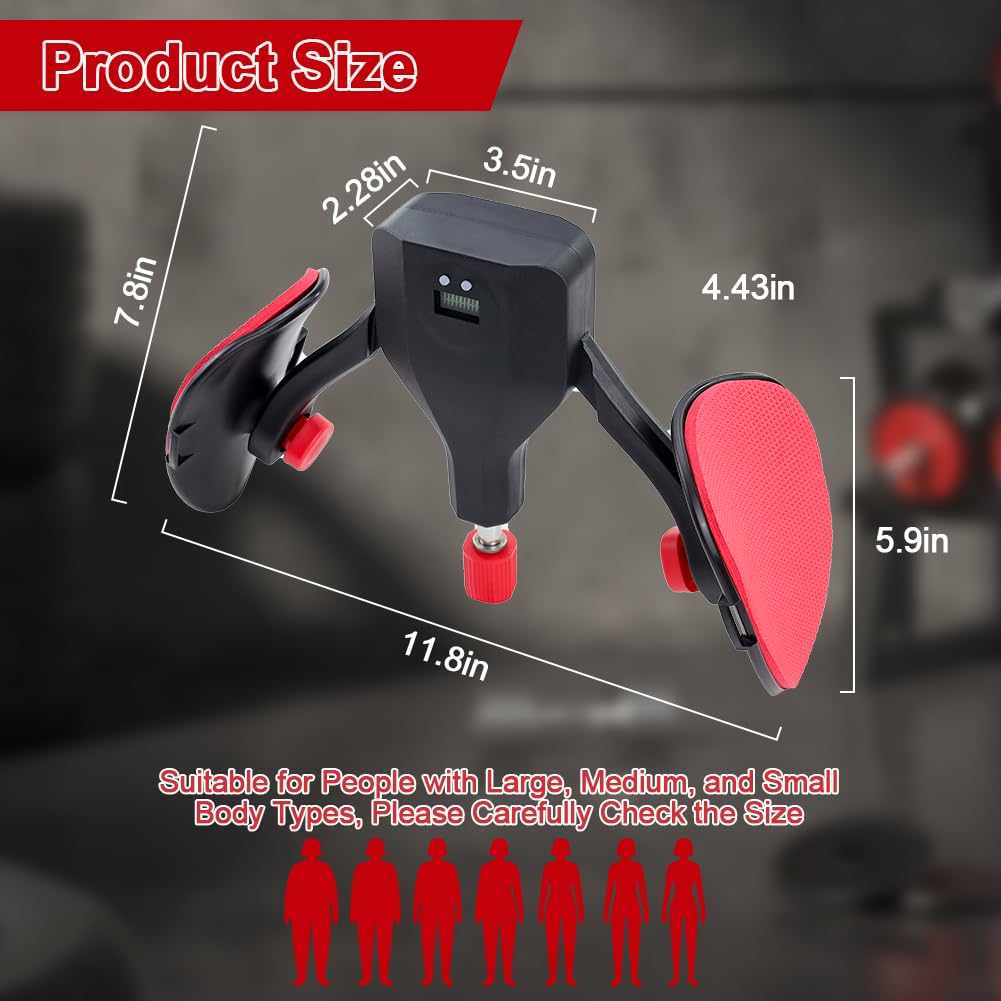 Abnaok Thigh Master Hip Trainer Kegel Exerciser, Hip Shaper Trainer Machine，Adjustable Leg and Inner Thigh Strength Exercise Equipment，Legs Workout Equipment for Men and Women