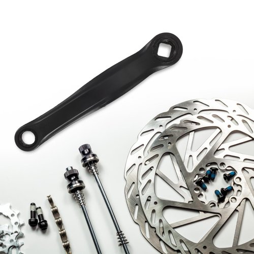 BIUDECO Bike Crank Left Arm Mountain Bike Pedal Handle Bike Crank Leg Pedal Crank Mongoose Bike Parts Step Stools for Adults 170mm Crank Arm Bikes Bike Crank Tool Square Mechanic