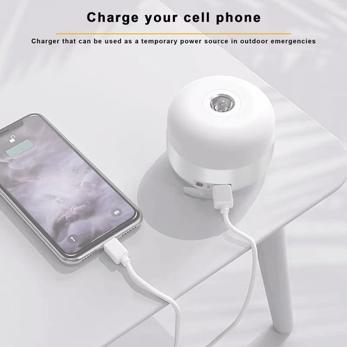 Outdoor Camping Light Portable Tent Light, 4000 mAh Charger Camping Light, Signal Light, Flashlight Light, Hurricane Emergency Light, Power Outage, Home, Hiking (White)