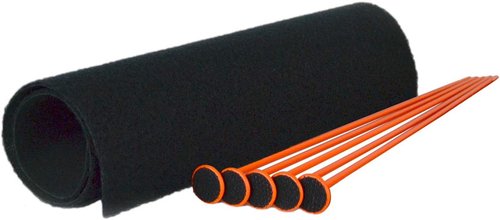 Gun Storage Solutions Rifle Rods Starter Kit with Shelf Liner Gun Organizer System Store More Guns Easy Access for Safety with Nylon Woven Loop Fabric
