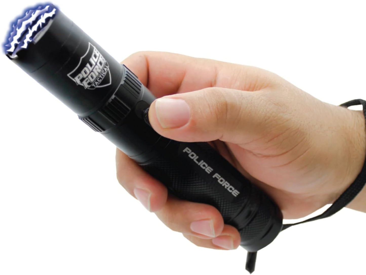 Streetwise Security Police Force 9,200,000 Tactical Stun Gun Flashlight with Rechargeable Battery, Triple Stun Technology, and 5-Mode LED for Self Defense