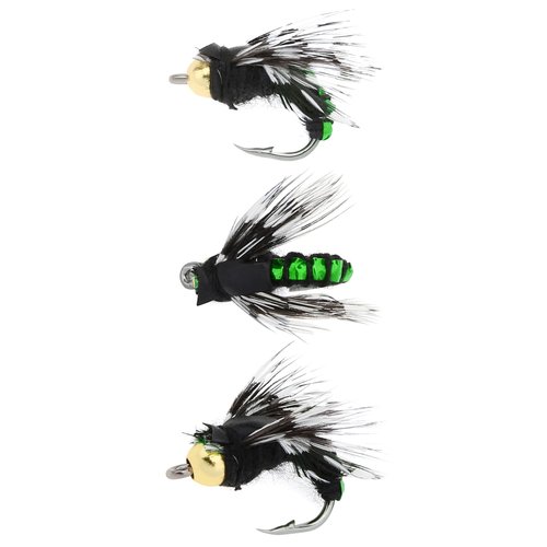 OriGlam 10pcs Fly Fishing Lures Kit - Fishing Fly, Handmade Lures Assortment with Artificial Bait Hooks for Bass, Trout, Salmon