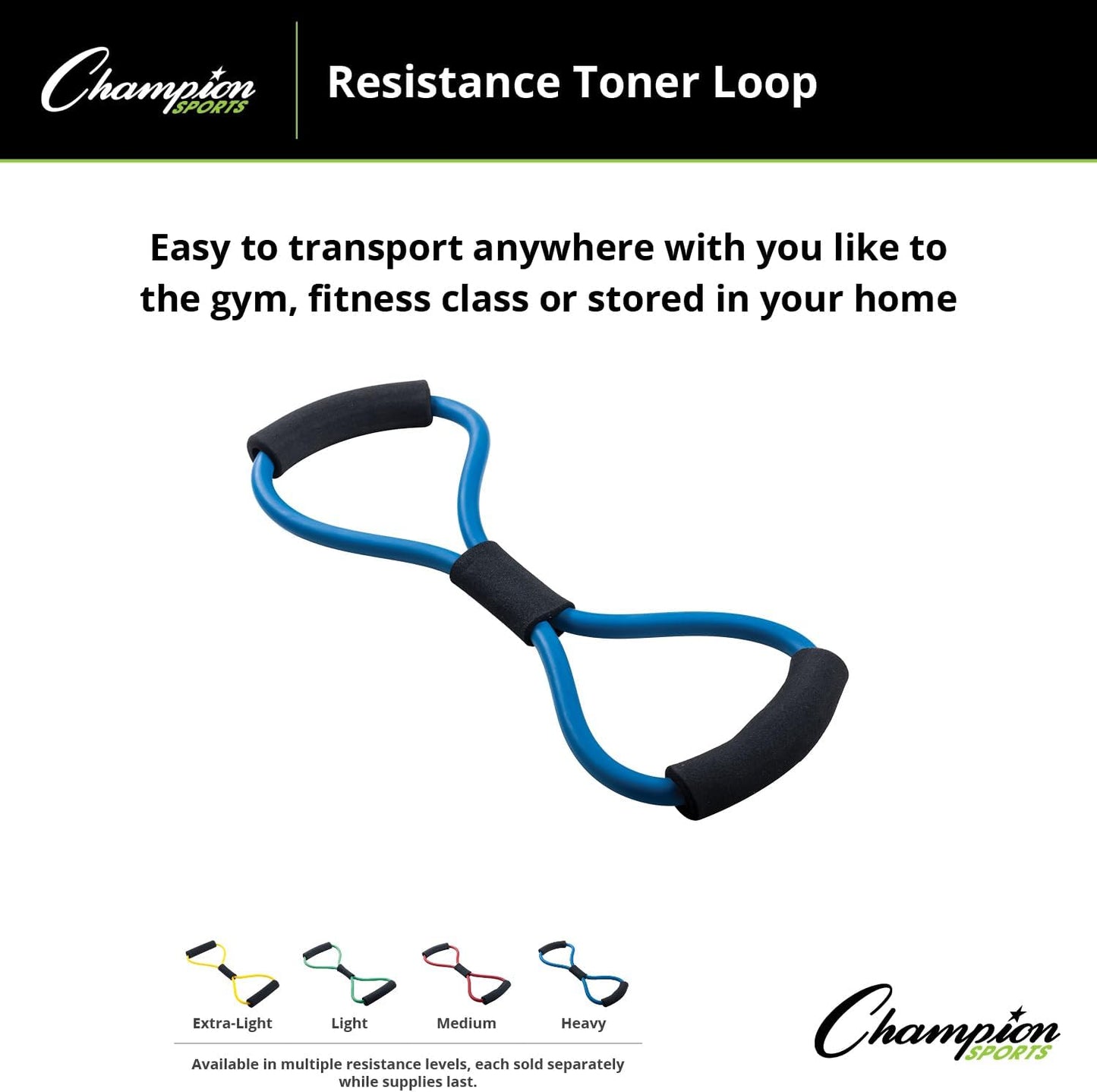 Champion Sports Medium Resistance Muscle Toner Loop - Scarlet