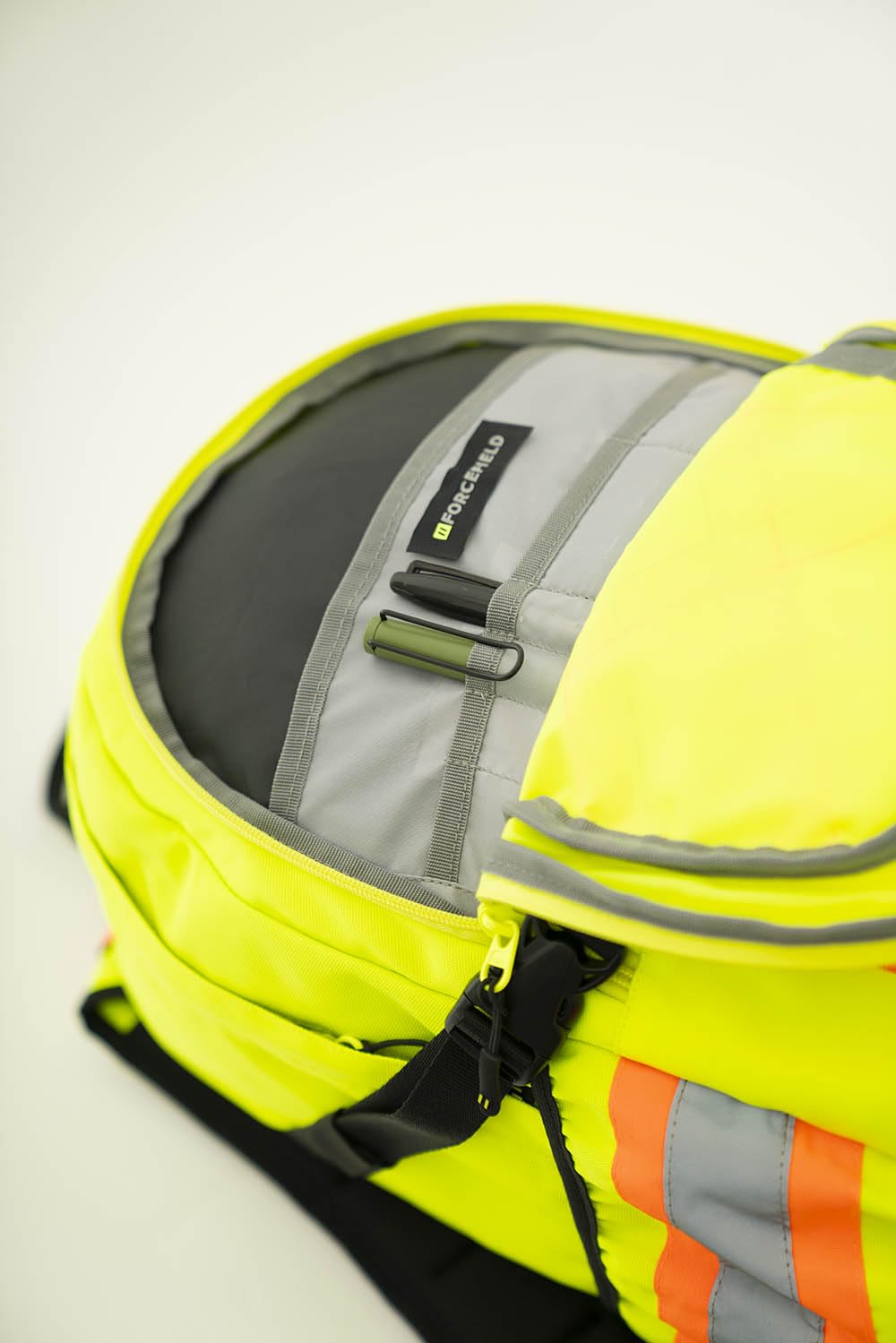 Forcefield Signal - Hi-Vis Reflective Utility Safety Backpack, Lime, Regular