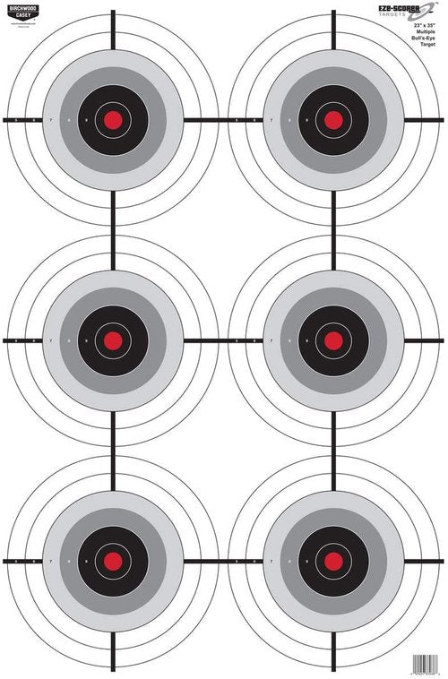Birchwood Casey Eze-Scorer Bull's-Eye Paper Targets - 23"x35" for Indoor/Outdoor Shooting