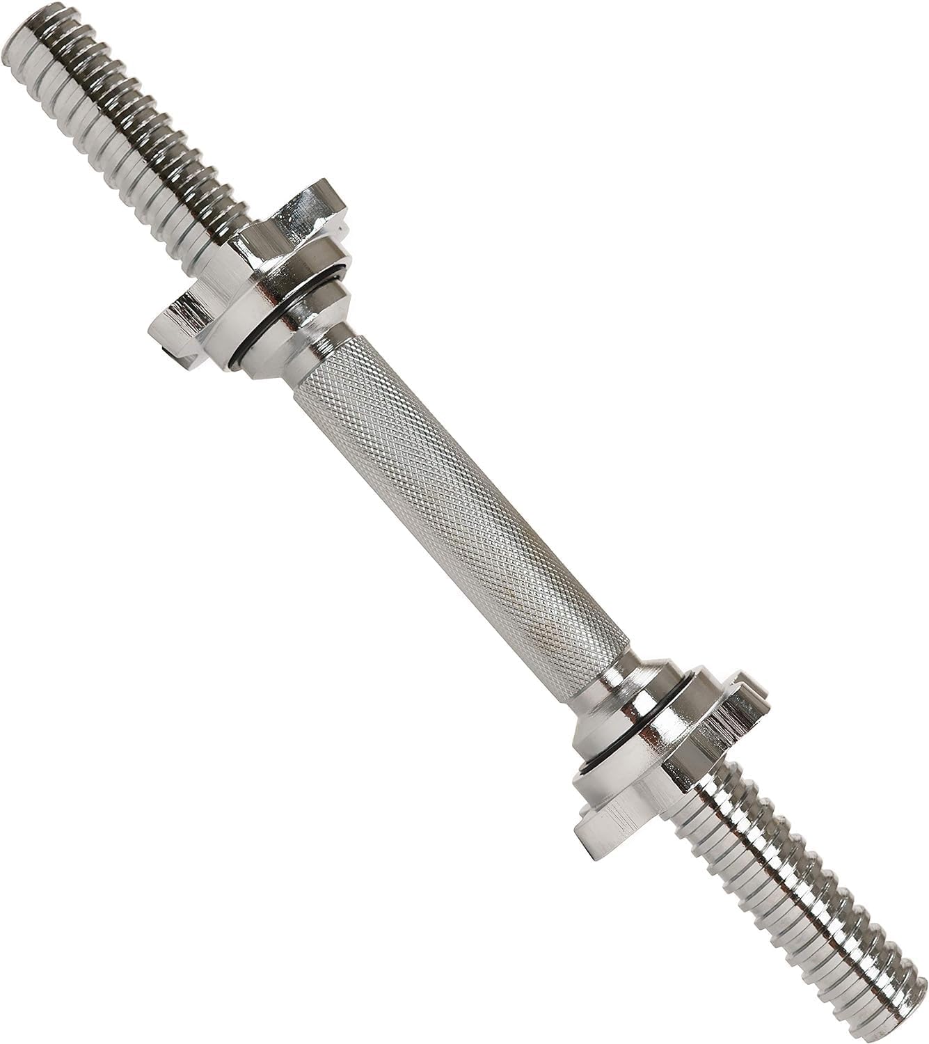 Sunny Health & Fitness 14" Threaded Chrome Dumbbell Bar Pair - STDBH-14