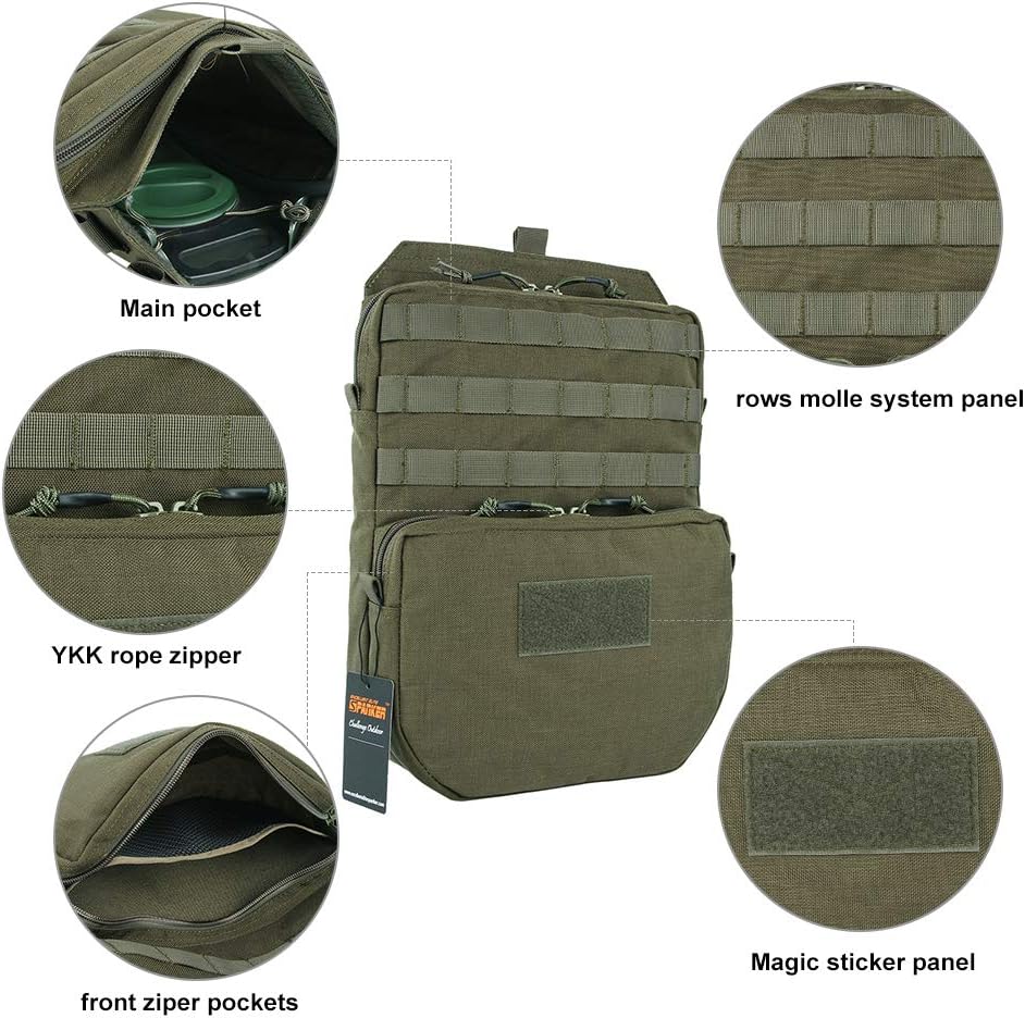 EXCELLENT ELITE SPANKER Tactical MOLLE Hydration Pack for 3L Hydration Water Bladder Molle Vest Accessory