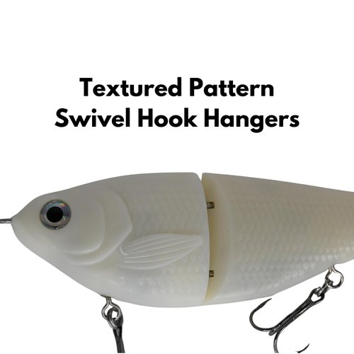 PBFish Glide Bait Slow Sinking Wide S Motion Smooth Glide Strong Hooks 6 Inches Bass Musky Pike Big Fish