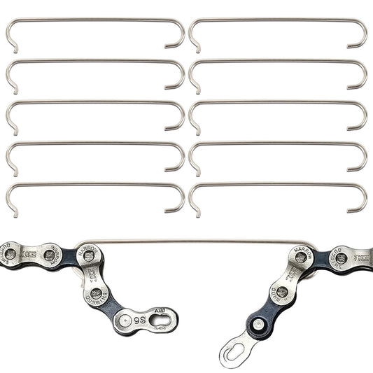 10PCS Bike Chain Hooks 304 Stainless Steel - PSLER Bicycle Chain Hook for Chain Repair Bicycle Chain Tool Bicycle Chain Accessories for Mountain Road Bicycle Bike