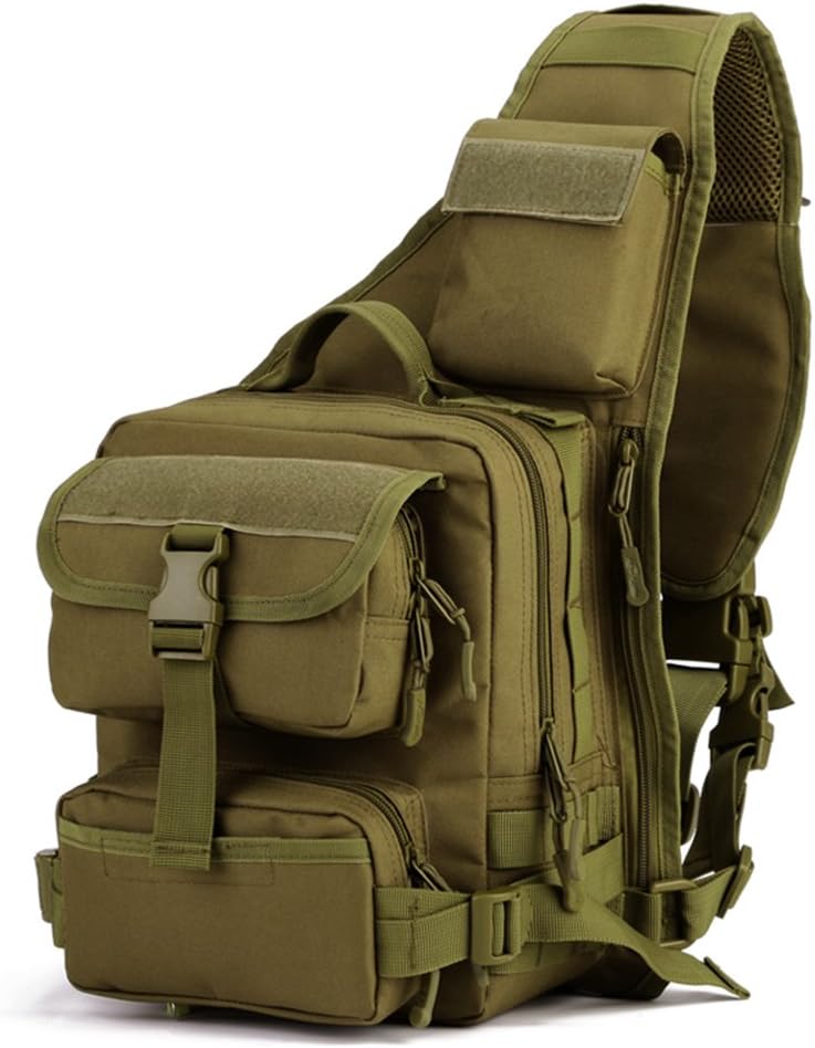 Tactical Military Sling Pack - Molle Chest Daypack Backpack for Outdoor Use