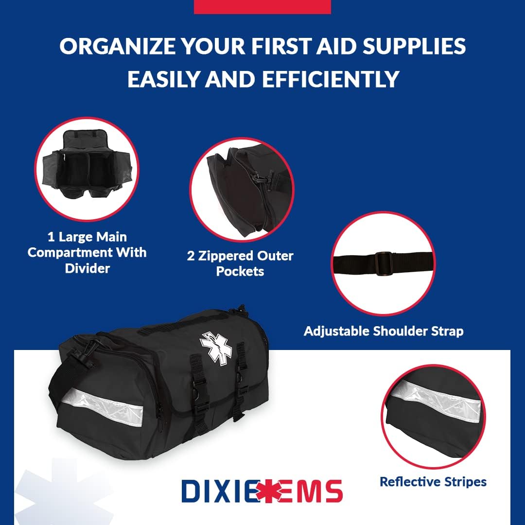 Trauma Bag for First Responders - Reflective Red Emergency Gear