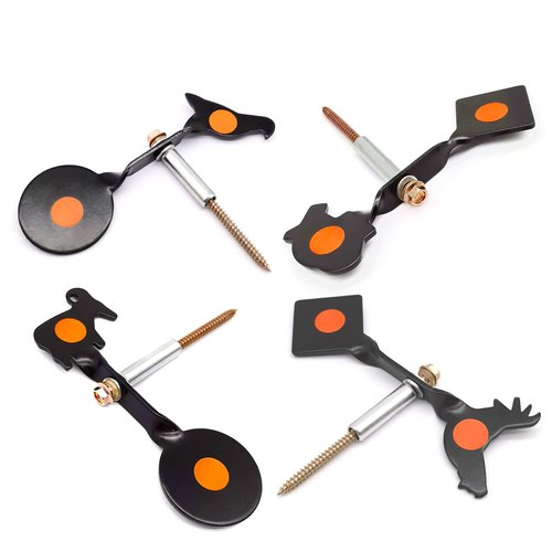 Spinner Pellet Gun Targets 4 Animals Pattern Available BB Gun Targets Rared for .177 and .22 Caliber Air Rifle Targets (Goat)