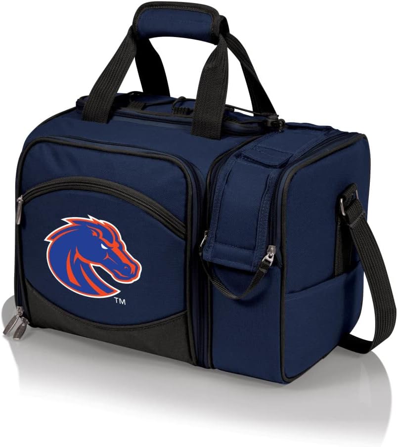 NCAA Malibu Cooler Picnic Basket - Insulated Tote with Complete Picnic Set