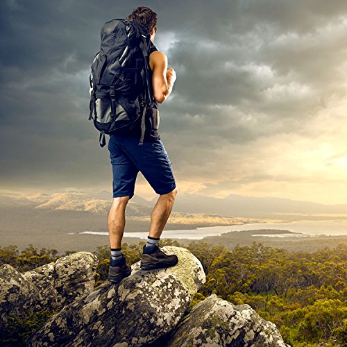 FEIDEER Men's Hiking Walking Socks, Multi-Pack Wicking Cushioned Outdoor Recreation Hiking Socks