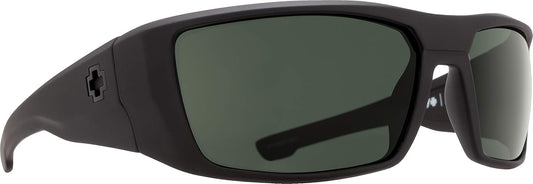 Spy Optic Wrap Dirk Soft Matte Black Happy Gray Green, Multi, One Size